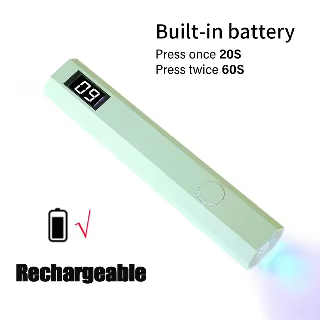 Secador de Uñas Mini Portátil CNHIDS Lámpara de Espejo LED UV Secado Rápido de Gel - 1