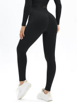 Mallas de Yoga sin costuras para mujer, pantalones deportivos de cintura alta, Leggings de gimnasio, pantalones de entrenamiento de realce, Leggings para correr y Fitness - details 8
