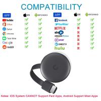 Adaptador de Streaming HDMI Inalámbrico 4K 2K 1080P Compatible con Teléfono/Tableta/PC a TV/Proyector Películas/Series/TV en Directo Airplay/Miracast/DLNA - details 1
