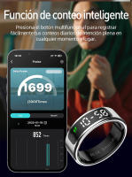 Anillo inteligente SANLEPUS con pantalla OLED: rastrea pasos, frecuencia cardíaca, calorías, sueño y estrés las 24 horas, los 7 días de la semana |   Resistencia al agua hasta 5 ATM |   Carga inalámbrica + aplicación QRing para iOS/Android - details 5