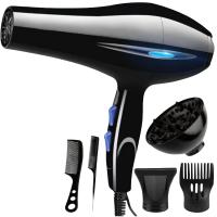 Secador Profesional Multifunción, Difusor, 2 Modos de Calentamiento, 2 Velocidades, Negro - 800 W con Kit - details 2