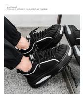 Papá zapatos versátiles casual zapatos deportivos Guochao hombres 2025 nuevos hombres de suela gruesa superficie de cuero aumentando zapatos blancos. - details 19