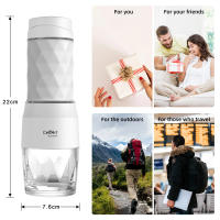 Cafetera portátil para viaje y Picnic, máquina de café Espresso, cápsula de prensa manual, cafetera molida - details 10