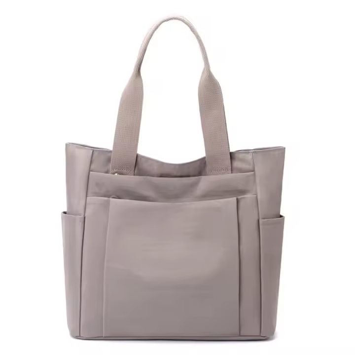 Bolso de mujer casual nuevo bolso de madre portátil de hombro de tela de nylon de color sólido informal de gran capacidad - 1