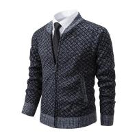 Cardigan de Invierno para Hombres Cuello de Béisbol Casual Chaqueta Deportiva de Pello - details 7