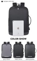 Mochila De Negocios impermeable para hombre, bolsa reflectante para ordenador portátil de 15,6 pulgadas, con carga USB, multifun - details 14