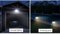 Foco Solar RGB para exteriores, 18 LED, impermeable, cambia de Color, Multicolor, camino, puerta, valla, USB, foco Solar para paisaje - details 15