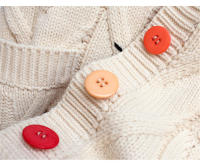 Cárdigan de punto cálido para mujer, chaqueta bordada con bolsillos, abrigo holgado, otoño e invierno, 2023 - details 2