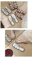Sandalias de diamantes de imitación para mujer2025Nuevo diseño DE INTERÉS ESPECIAL DE VERANO plano para exterior sandalias romanas estilo Hada zapatos de mujer - details 7