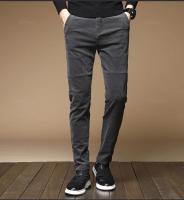 Pantalones de Veludo Cálidos de Invierno Moda de Negocios Casuales para Hombres Tela Elástica - details 16