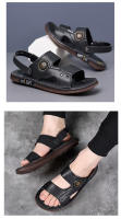 Sandalias de Cuero de Látex para Hombres en Verano Suela Antideslizante Transpirable de Doble Propósito - details 13