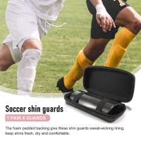 Guardabarros de Fibra de Carbono para Fútbol con Estuche Transpirable Pad de Tobillo Duro Profesional para Niños Jóvenes Adultos - details 1