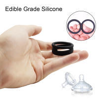 Anillo de Pene Doble de Silicona OOEEY para Retardo de Eyaculación Añadores de Pene Masculino Juguetes Sexuales Eróticos para Hombres - details 1