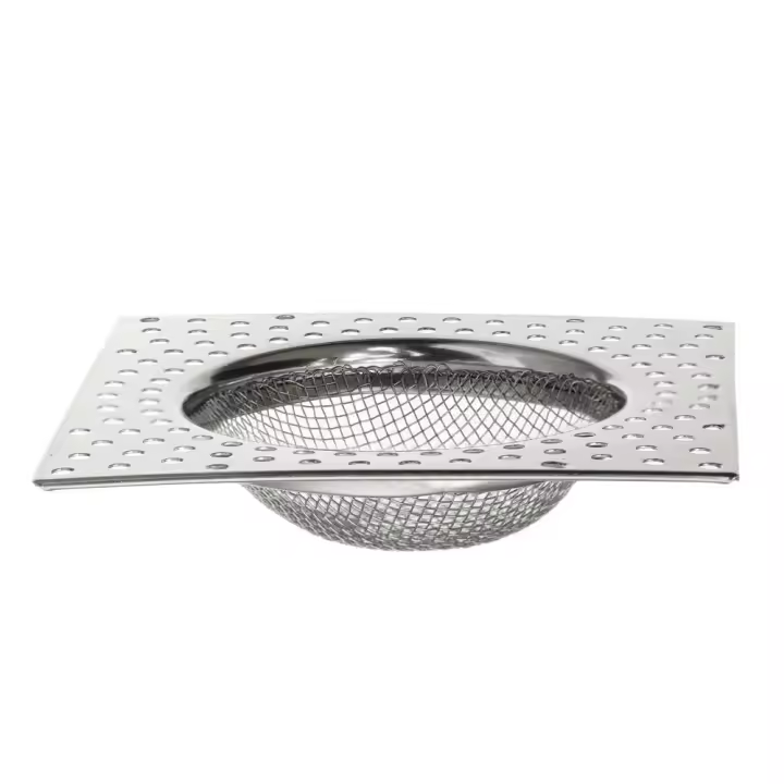 Cubierta de malla de alcantarillado de acero inoxidable, coladores de drenaje, red para fregadero de cocina, Colector de pelo, filtro de drenaje, colador de fregadero, cubierta de malla, 8cm - 1