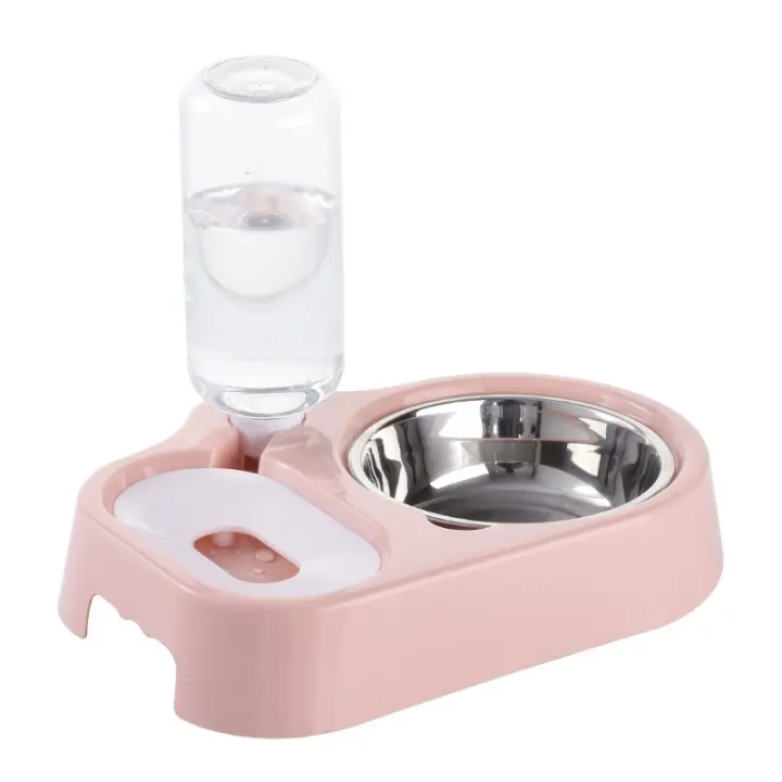 Tazón Automático De Acero Inoxidable Para Mascotas Anti-Tip Alimentador De Agua Para Perros Y Gatos Suministros Para Mascotas - 1