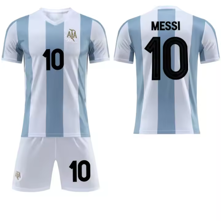 Jersey de Fútbol Messi No. 10 Equipo Deportivo Argentino Versión Commemorativa de 50 Años - 1