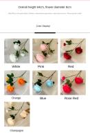 2 uds realista 3 cabezas flor de peonía Artificial 64CM DIY peonía flor simulada flores artificiales de seda para decoración de boda en casa - details 4