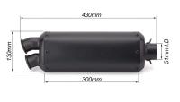 Tubo de escape modificado para motocicleta, escape doble de gran desplazamiento Z900 CB500X Chunfeng 800MT MT09 r3 - details 3
