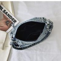 Bolso bandolera de mezclilla retro para mujer, bolso de lona vintage con cremallera de alta capacidad, ropa casual - details 22