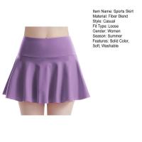 Falda de Golf de tenis para mujer con bolsillos Color sólido plisado falso dos vestido de Yoga falda atlética transpirable para chica falda deportiva de entrenamiento - details 20
