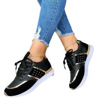 Primavera 2023, nuevos zapatos deportivos informales de corte bajo con bloqueo de Color y parte inferior gruesa grande para mujer - details 0