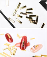 KADS tiras de Metal dorado para decoración de uñas - details 4