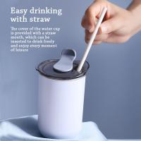 Botella de agua de acero inoxidable a prueba de fugas con tapa, taza térmica, vaso de café, tazas de cerveza, 300ml - details 5