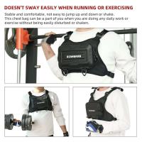 Bolsa deportiva Fanny Pack Bolsa táctica grande para el pecho Correa ajustable Transpirable para entrenamientos Ejercicio - details 4