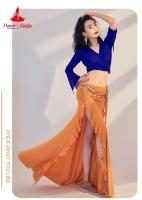 Baile de tres mujeres, blusas y faldas de gasa de manga larga, trajes de danza del vientre oriental para niñas - details 23
