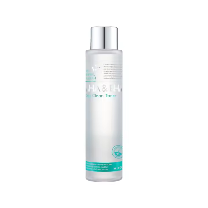 MIZON AHA&BHA tónico limpiador diario para una piel suave y saludable, eliminando la piel muerta. Productos coreanos para el cuidado de la piel (5,07 fluidos - 1