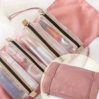 Neceser 4 en 1 para maquillaje, Bolsa portátil de viaje con organizador de maquillaje enrollable, rápido y plegable, 1 unidad - details 4
