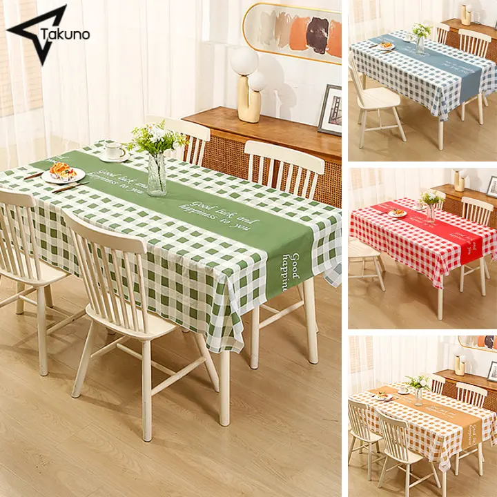 Mantel de Mesa de PVC Impermeable y Resistente al Aceite Cubierta de Mesa de Cocina a Prueba de Polvo Estilo Rectangular 137CMX90CM/137CM*180CM - 1