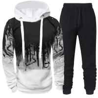 Conjunto de Deportiva de Camuflaje para Hombres Sudadera con Capucha y Pantalón Moda de Invierno - details 5