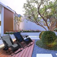 Puffantes de Jardín Silla de Gravedad Cero con Portacup y Cojines Silla de Almohada Ajustable con Pieza Plegable Sillón al Aire Libre Seguro para Tiendas y Organizaciones - details 8
