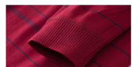 Camiseta Polo Casual de Manga Larga para Hombre 2024 Primavera Nueva Negocios Moda Rayas Transpirable Elástico Material Poliéster - details 8