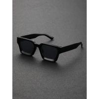 Gafas de Sol Cuadradas de Moda 1/2 PC Montura de Plástico Para Hombres y Mujeres Uso Diario - details 12