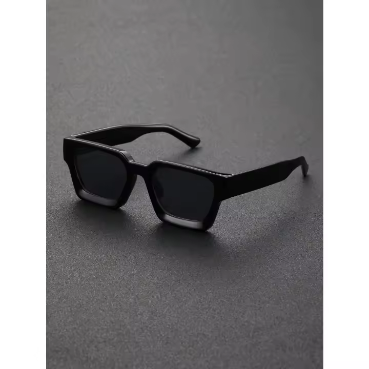 Gafas de Sol Cuadradas de Moda 1/2 PC Montura de Plástico Para Hombres y Mujeres Uso Diario - 1