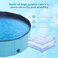 Piscina portátil para mascotas, perros, gatos y niños Piscina plegable para bañar perros, ideal para el verano - details 4