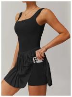 Mono Deportivo Sexy para Mujer Vestido de Yoga de Poliéster Conjunto de Gimnasio - details 5