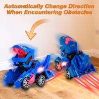 Transformador de Coche con Luces y Música, Dinosaurio, Juguetes Infantiles, Regalos - details 7
