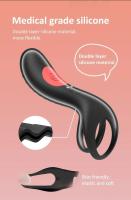 Vibrador de Doble Anillo Control Remoto Masaje de Testiculo Atraso de Ejaculación - details 6