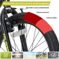 Bicicletas Infantiles para Niños y Niñas 20 Pulgadas 1 Velocidad, Bicicletas con Horquilla de Suspensión y Freno en V, Rosa/Negro/Verde Menta/Azul - details 26