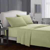 Juego de Ropa de Cama de Poliéster Microfibra Cepillada 4 Piezas: Funda de Almohada Plana, Sábana Bajera y 2 Fundas de Almohada - details 6