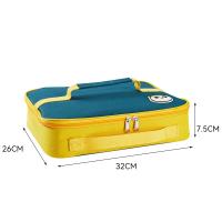 Bolsa de Almuerzo de Doble Asa Bolsa Térmica Gruesa de Tela Oxford Bolsa Cuadrada Bento para Picnic - details 2