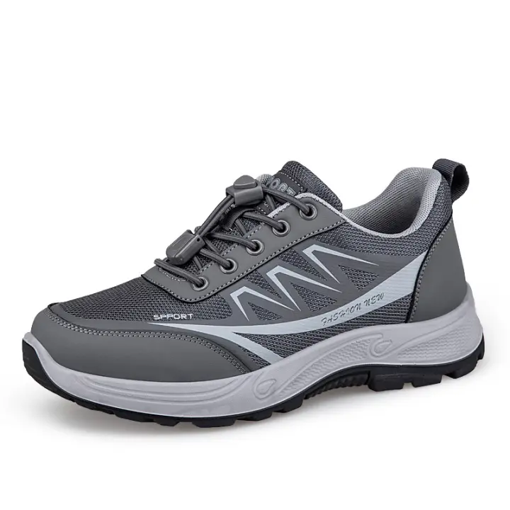 Primavera ligero caminar fuerte antideslizante cómodo zapatos de mamá de mediana edad y ancianos, zapatos deportivos casuales de papá - 1