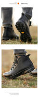 Botas calientes botas cortas de los hombres de lana resistente al frío al aire libre impermeable a prueba de nieve zapatos de algodón zapatos casuales hombres - details 4
