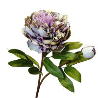 Ramo de flores de peonía artificiales de 2 cabezas, simulación realista hecha a mano, ramas de peonía de seda exquisita, decoración de mesa de comedor - details 10