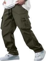 Nuevos Pantalones De Trabajo Para Hombre 2025 Estilo Europeo Y Americano Pantalones Casuales Rectos Con Bolsillos Para Hombre - details 3