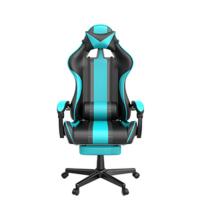 Silla Gaming Ergonómica con Masaje Racing y Reposapiés Kawaii, Sillon de Juegos Gamer con Reposacabezas Reclinable y Orejas de Conejo para Oficina, Verde Menta - details 8