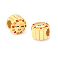 Pulseras de Brass Dorado Mate 4PCS Grande Agujero Abalorios para Hacer Joyas DIY - details 152